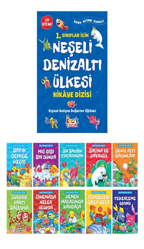 Neşeli Denizaltı Ülkesi(10 Kitap)