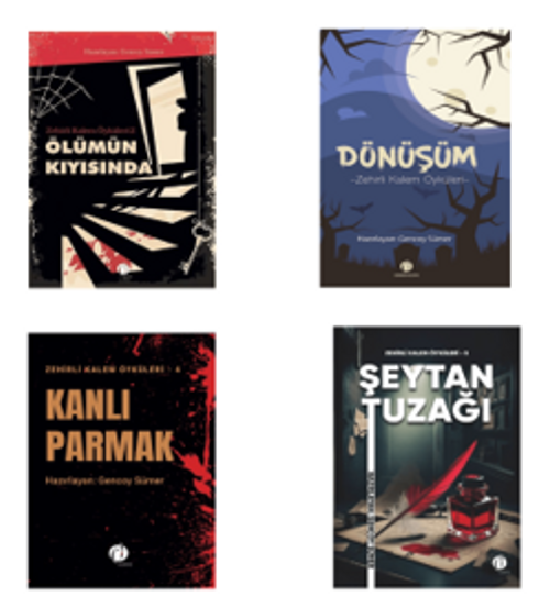 Zehirli Kalem Polisiye Gerilim Öyküler Seçkisi (4 Kitap Takım)