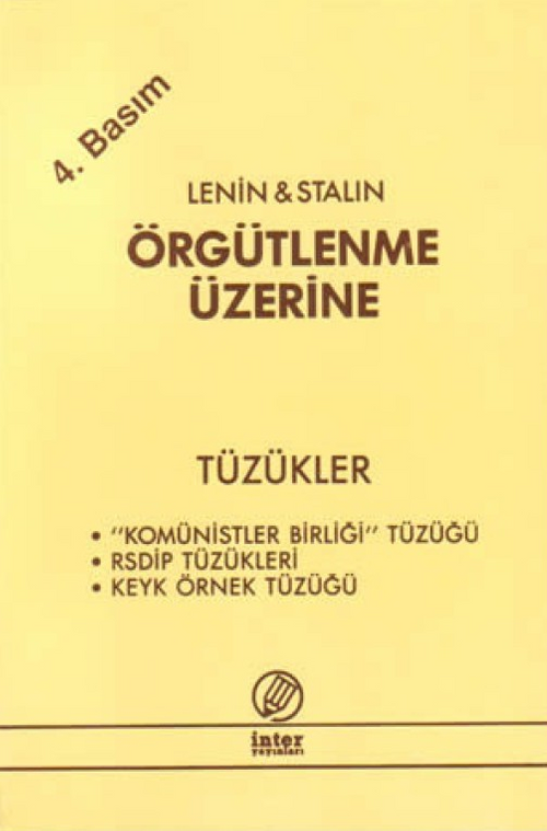 Lenin Stalin Örgütlenme Üzerine