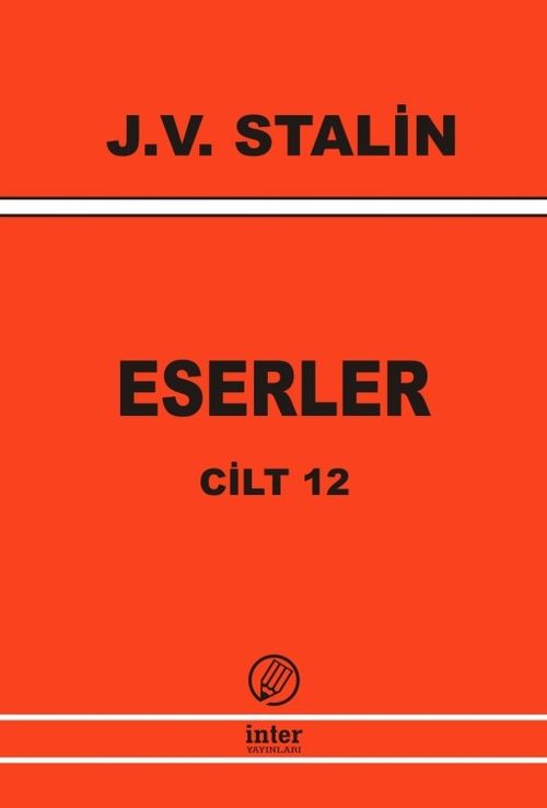 Eserler 12 Stalin Nisan 1929-Haziran 1930