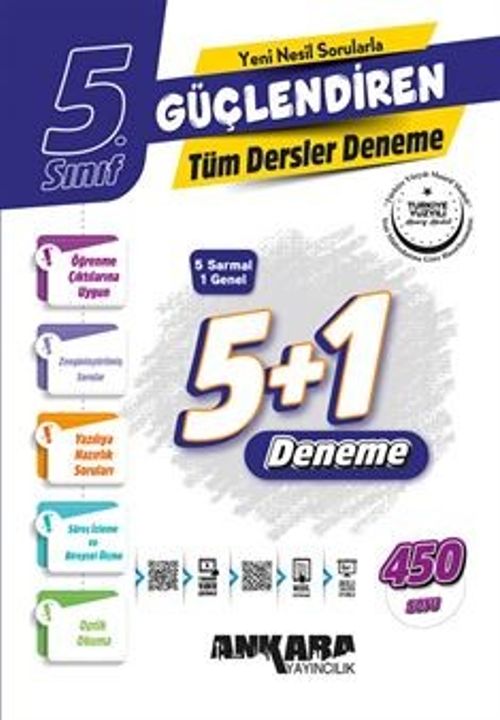 5. Sınıf Güçlendiren Tüm Dersler Denemeler (5+1 Denemeler)