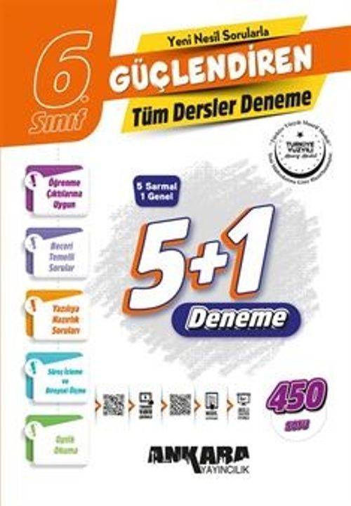 6. Sınıf Güçlendiren Tüm Dersler Denemeler (5+1 Denemeler)