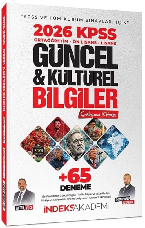 2026 KPSS Güncel ve Kültürel Bilgiler Çalışma Kitabı (65 Deneme
