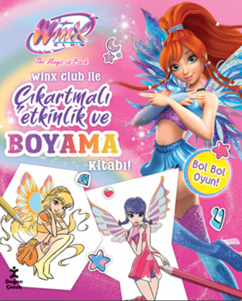 Winx Club ile Çıkartmalı Etkinlik ve Boyama Kitabı