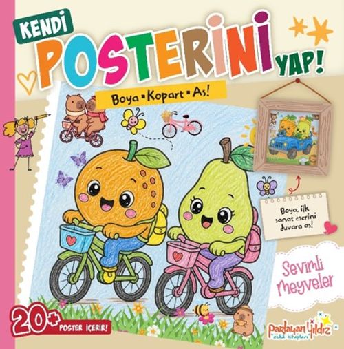 Kendi Posterini Yap! / Boya Kopart As! Sevimli Meyveler