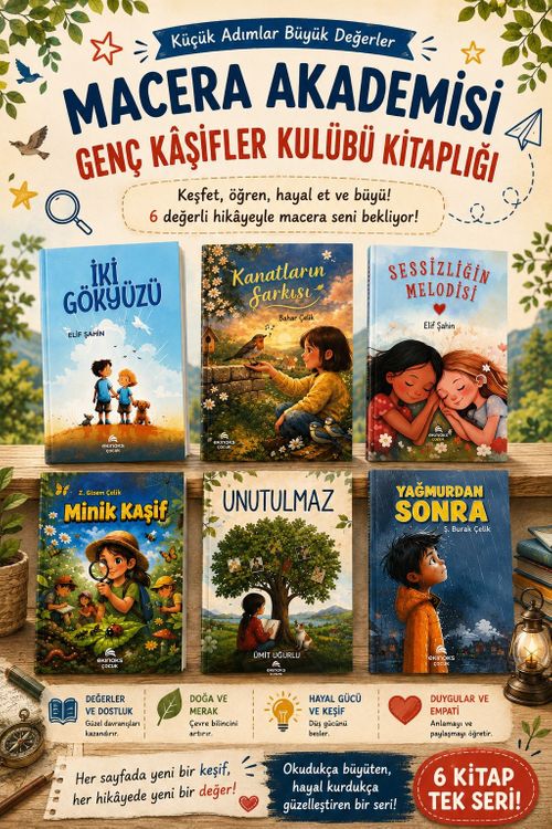 Macera Akademisi Genç Kaşifler Kulübü Kitaplığı (6 Kitap)