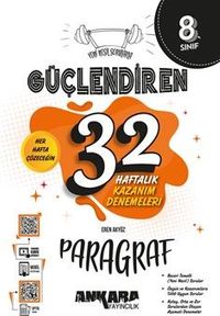 8. Sınıf Güçlendiren 32 Haftalık Paragraf Kazanım Denemeleri (Video Çözümlü)