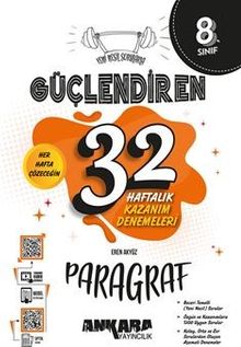 8. Sınıf Güçlendiren 32 Haftalık Paragraf Kazanım Denemeleri (Video Çözümlü)