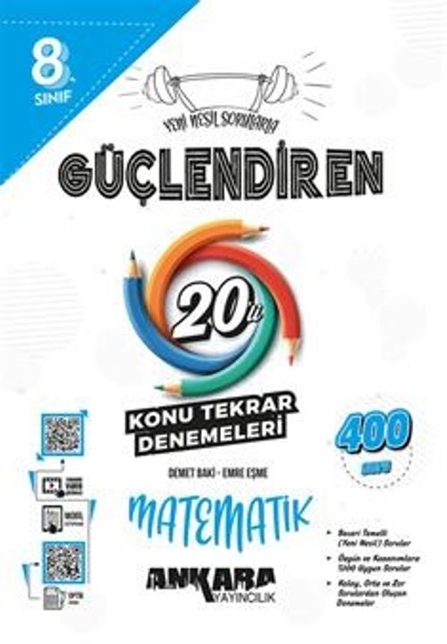 8.⁠ ⁠Sınıf Güçlendiren Matematik 20'li Konu Tekrar Denemesi (Video Çözümlü)