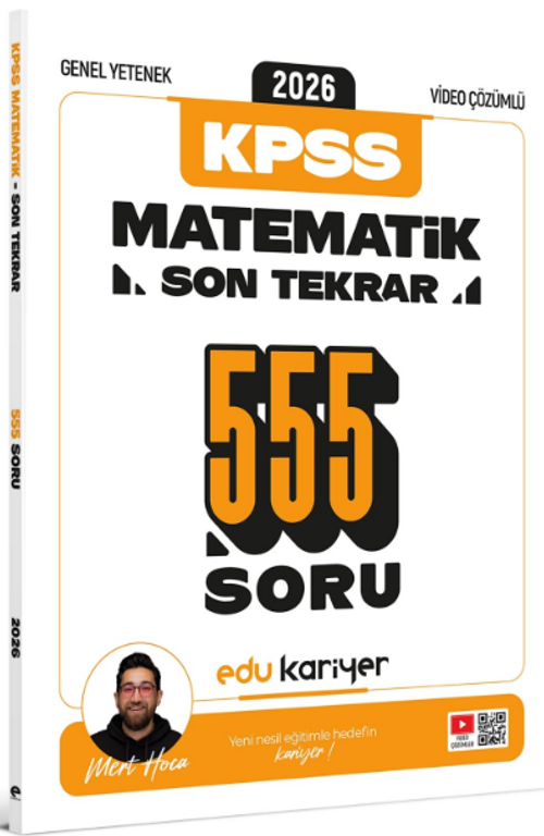 2026 KPSS Genel Yetenek Matematik Son Tekrar 555 Soru