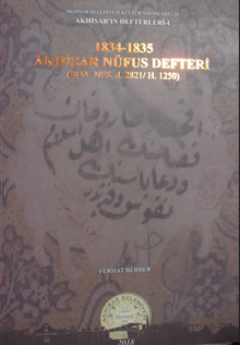 1834-1835 Akhisar Nüfus Defteri (22-D-25)