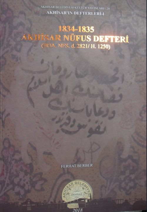 1834-1835 Akhisar Nüfus Defteri (22-D-25)