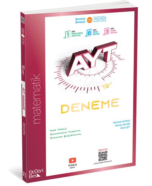 AYT 10'lu Matematik Deneme (Video Çözümlü, ÖSYM Tarzında Hazırlanmış)