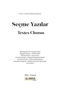 Seçme Yazılar (Türkçe-Fransızca)