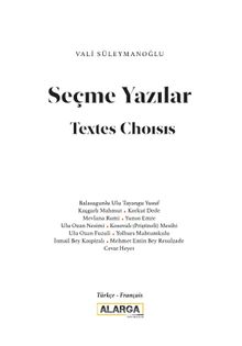 Seçme Yazılar (Türkçe-Fransızca)