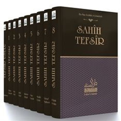 Sahih Tefsir (8 Cilt Takım) - Kur'an-ı Kerim Tefsiri (Sıvama Cilt - Kutulu)