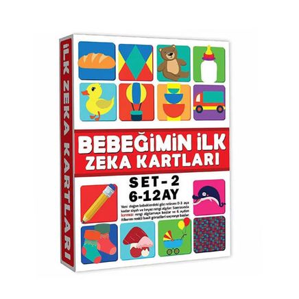 Bebeğimin Eğitici Kartlar 6-12 Ay Zeka Kartları(72205)
