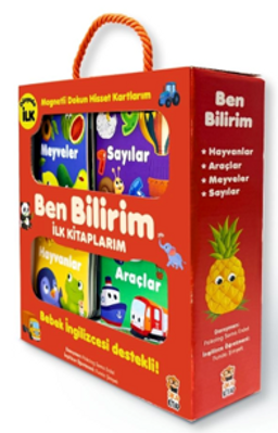 Ben Bilirim İngilizce Destekli İlk Kitaplarım (4 kitap + 6 Magnetli Dokun Hisset Kart)