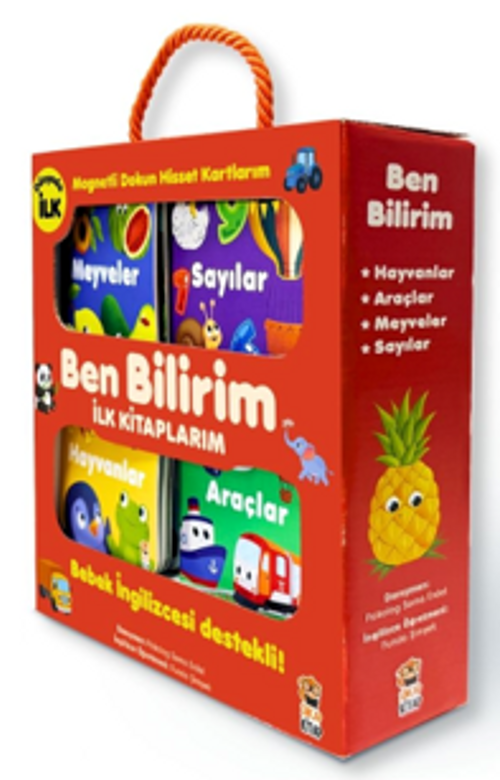 Ben Bilirim İngilizce Destekli İlk Kitaplarım (4 kitap + 6 Magnetli Dokun Hisset Kart)
