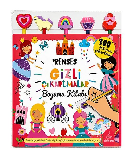 Prenses Gizli Çıkartmalar Boyama Kitabı