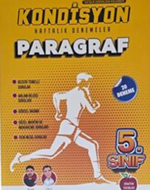 5. Sınıf Kondisyon Haftalık Denemeler Paragraf (Video Çözümlü, Mobil Kütüphane, Akıllı Optik)