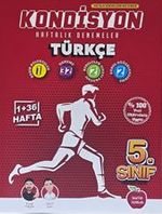 5. Sınıf Kondisyon Haftalık Denemeler Türkçe (Video Çözümlü, Mobil Kütüphane, Akıllı Optik)