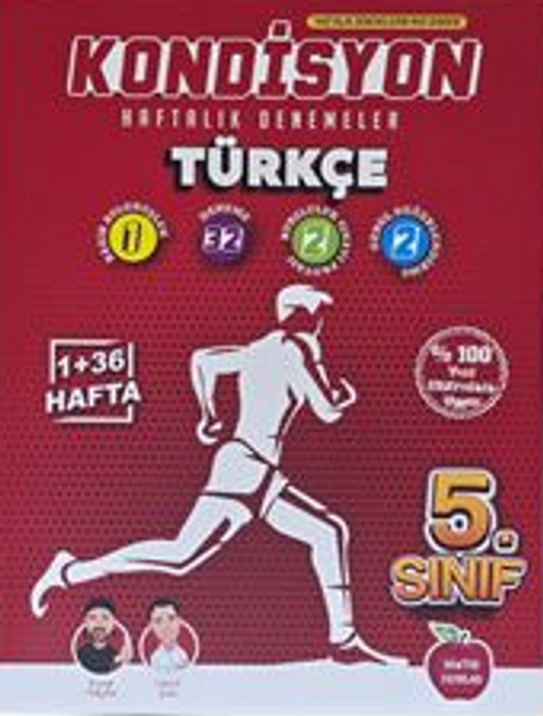 5. Sınıf Kondisyon Haftalık Denemeler Türkçe (Video Çözümlü, Mobil Kütüphane, Akıllı Optik)