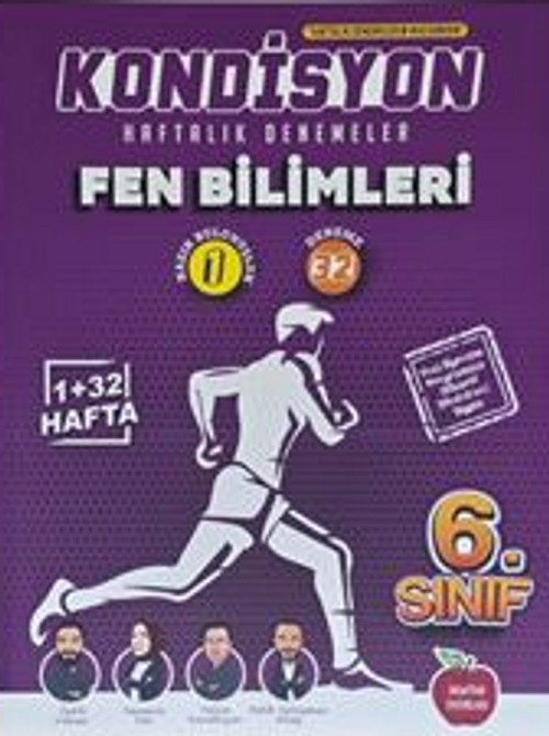 6. Sınıf Kondisyon Haftalık Denemeler Fen Bilimleri (Video Çözümlü, Mobil Kütüphane, Akıllı Optik)