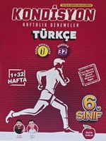 6. Sınıf Kondisyon Haftalık Denemeler Türkçe (Video Çözümlü, Mobil Kütüphane, Akıllı Optik)