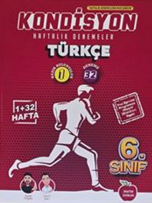 6. Sınıf Kondisyon Haftalık Denemeler Türkçe (Video Çözümlü, Mobil Kütüphane, Akıllı Optik)