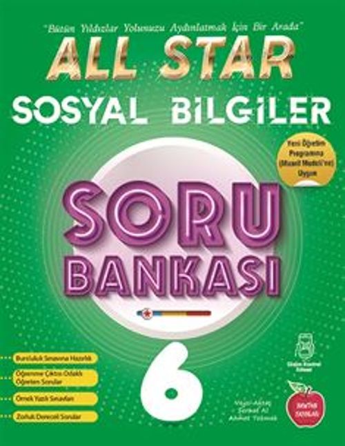 6. Sınıf All Star Sosyal Bilgiler Soru Bankası (Video Çözümlü)