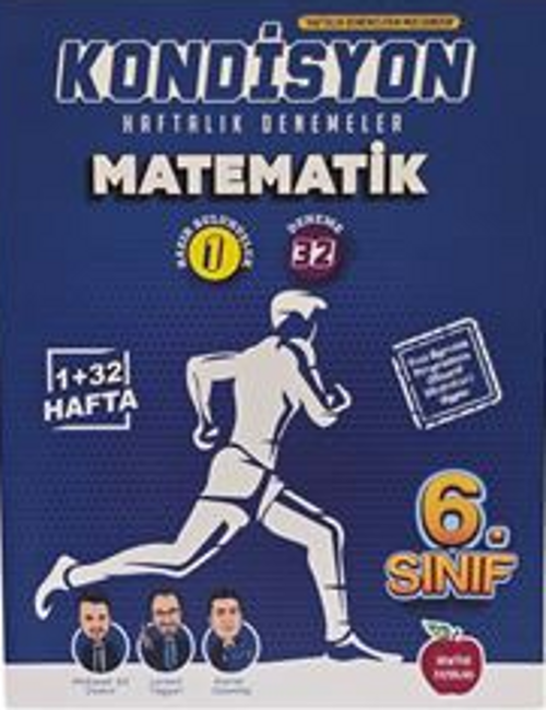 6. Sınıf Kondisyon Haftalık Denemeler Matematik (Video Çözümlü, Mobil Kütüphane, Akıllı Optik)