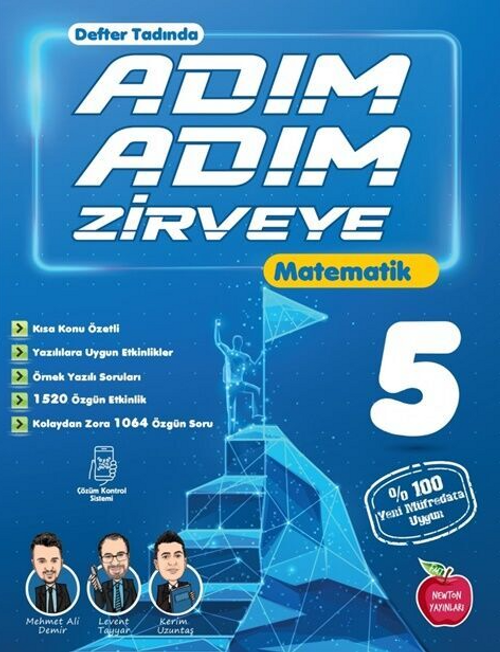 Adım Adım Zirveye 5. Sınıf Matematik (Defter Tadında, Video Çözümlü)