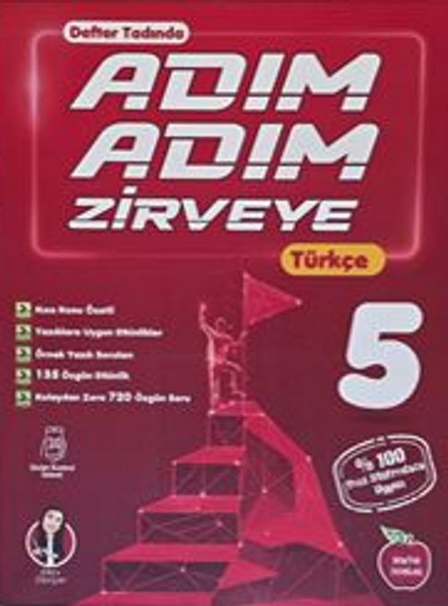 Adım Adım Zirveye 5. Sınıf Türkçe (Defter Tadında, Video Çözümlü)