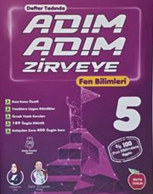 Adım Adım Zirveye 5. Sınıf Fen Bilimleri (Defter Tadında, Video Çözümlü)