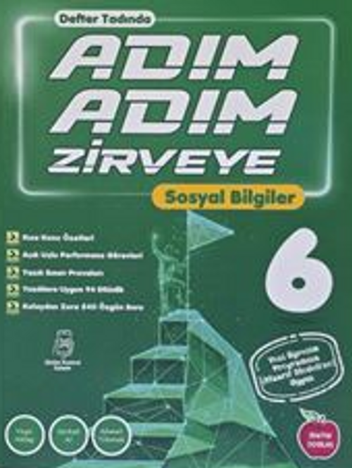 Adım Adım Zirveye 6. Sınıf Sosyal Bilgiler (Defter Tadında, Video Çözümlü)