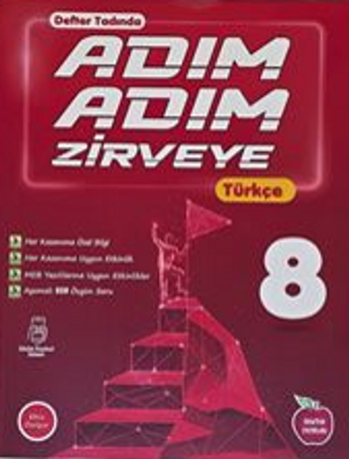 Adım Adım Zirveye 8. Sınıf Türkçe (Defter Tadında, Video Çözümlü)