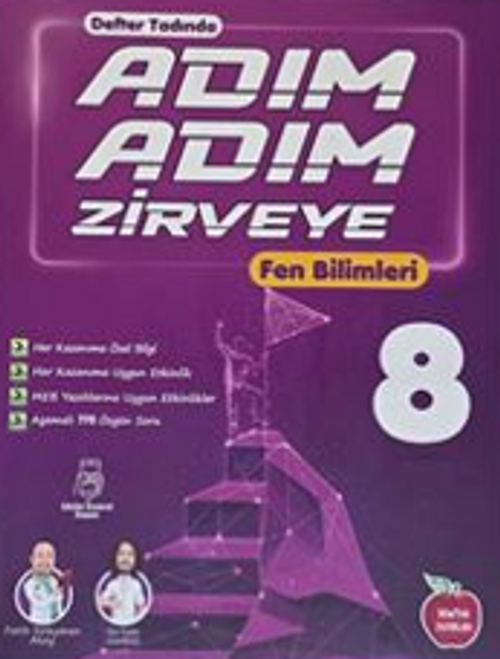 Adım Adım Zirveye 8. Sınıf Fen Bilimleri (Defter Tadında, Video Çözümlü)