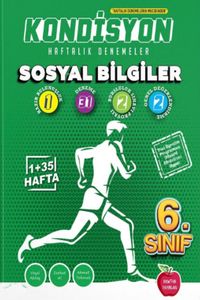 6. Sınıf Kondisyon Haftalık Denemeler Sosyal Bilgiler (Video Çözümlü, Mobil Kütüphane, Akıllı Optik)