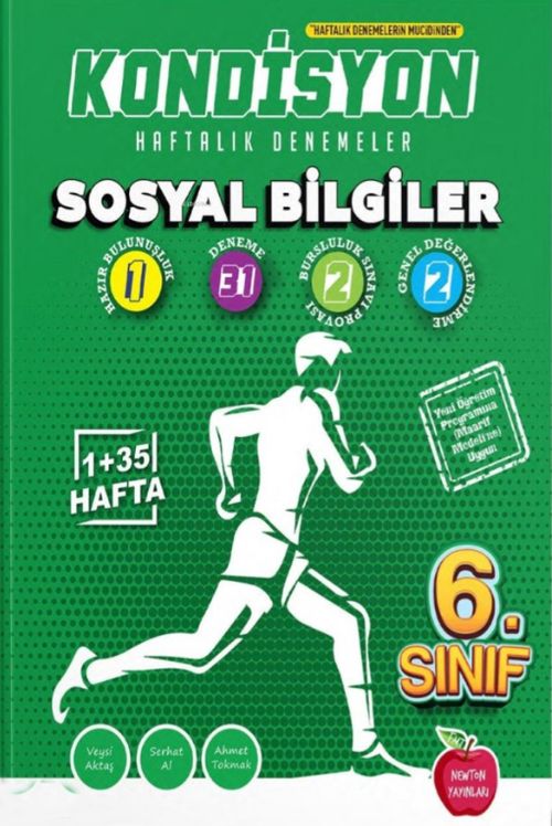 6. Sınıf Kondisyon Haftalık Denemeler Sosyal Bilgiler (Video Çözümlü, Mobil Kütüphane, Akıllı Optik)