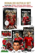 Ronaldo Özel Kutulu Set (Sahanın Yıldızları Ronaldo Kitabı, 3D Biblo, 2 Dev Poster, Futbolcu Maskesi, Ronaldo Mini Defter, Ronaldo Büyük Silgi, 4 Sticker, Hareketli Kart ve Futbolcu Kartı Hediyeli!)