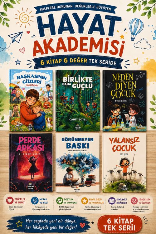Hayat Akademisi Sınır Tanımayan Genç Kaşifler (6 Kitap)