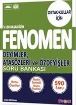 Fenomen 8. Sınıf Deyimler, Atasözleri ve Özdeyişler Soru Bankası (Video Çözümlü)