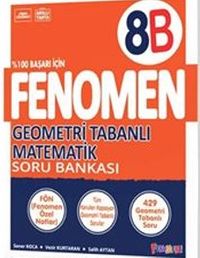 Fenomen 8.Sınıf Geometri Tabanlı Matematik Soru Bankası (B) (Video Çözümlü)