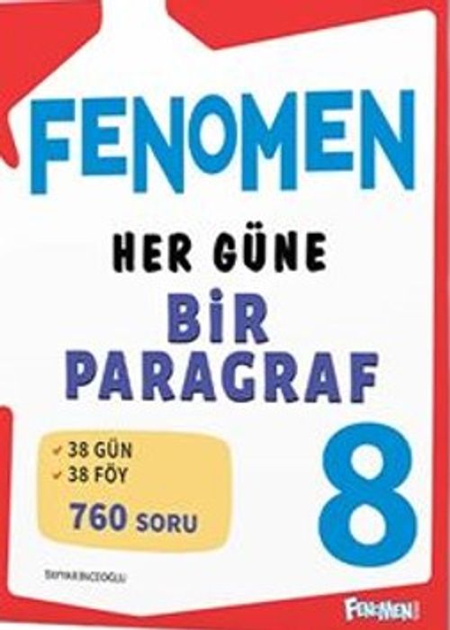 Fenomen 8.Sınıf Her Güne Bir Paragraf (Video Çözümlü)