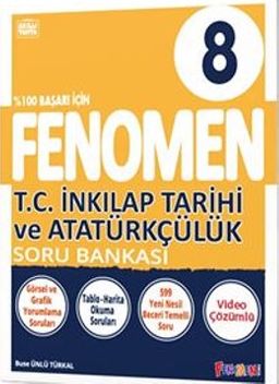 Fenomen 8.Sınıf İnkılap Tarihi ve Atatürkçülük Soru Bankası (Video Çözümlü)