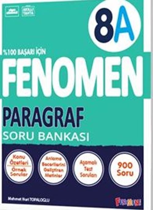 Fenomen 8.Sınıf Paragraf Soru Bankası (A) (Video Çözümlü)
