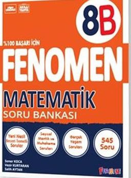 Fenomen 8.Sınıf Matematik Soru Bankası (B) (Video Çözümlü)