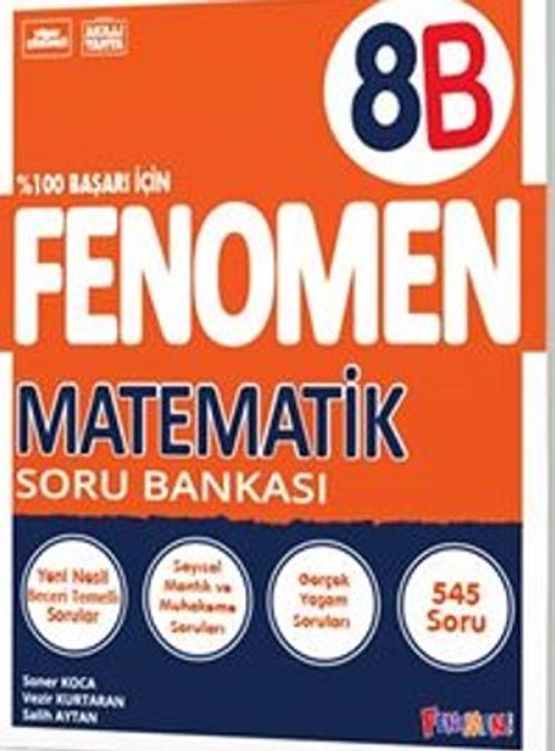 Fenomen 8.Sınıf Matematik Soru Bankası (B) (Video Çözümlü)