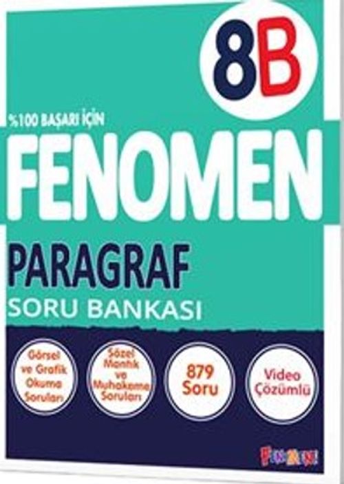 Fenomen 8.Sınıf Paragraf Soru Bankası (B) (Video Çözümlü)